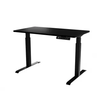 Escritorio cama meble MOON con regulación eléctrica de altura recto 1210×670 mm negro