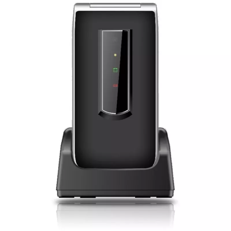 Bea-fon SL495 teléfono para mayores (sin fuente de alimentación) – negro plata