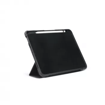 DICOTA Folio Case - Funda abatible para tablet - Policarbonato, Poliuretano termoplástico (TPU), Polietileno reciclado - Negro - 10.9 - para Apple 10.
