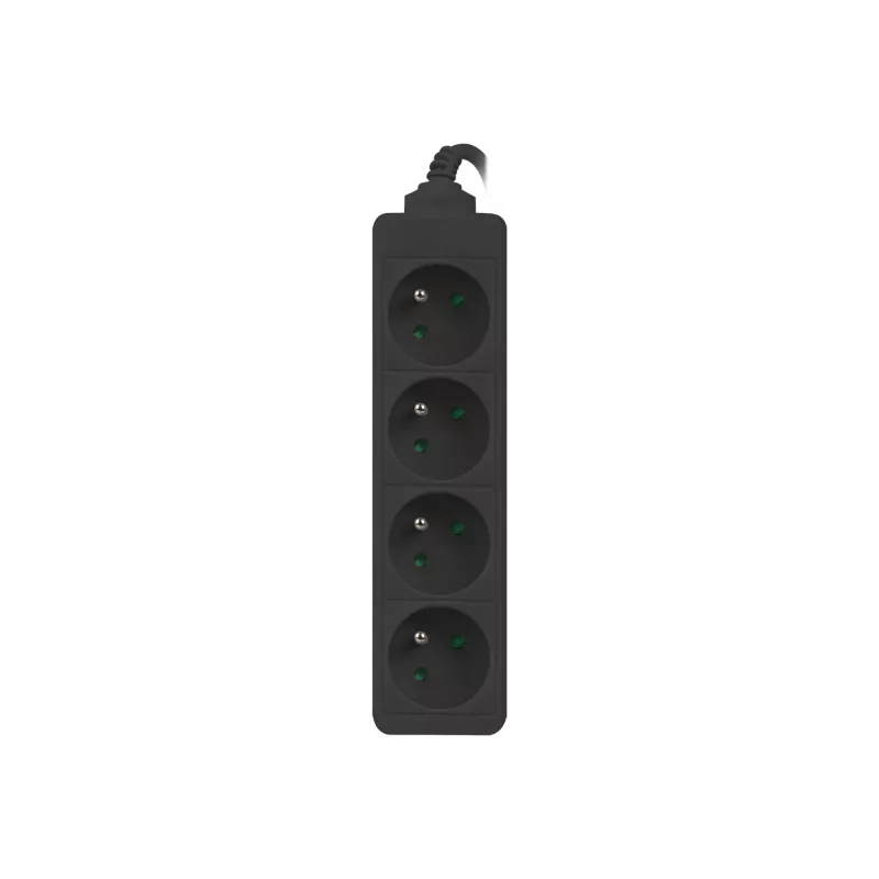 Regleta de alimentación Lanberg PS0-04E-0100-IEC-BK 1 m 4 tomas de corriente para interior negro