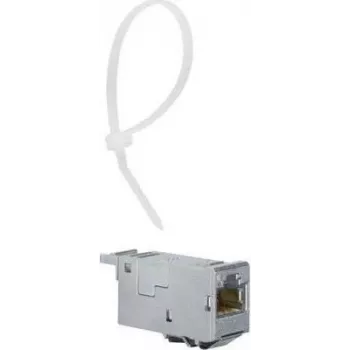 Módulo empotrable RJ45 Hager E-Dat CAT 6a VU603NWH (VZ314RJ)