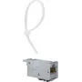 Módulo empotrable RJ45 Hager E-Dat CAT 6a VU603NWH (VZ314RJ)