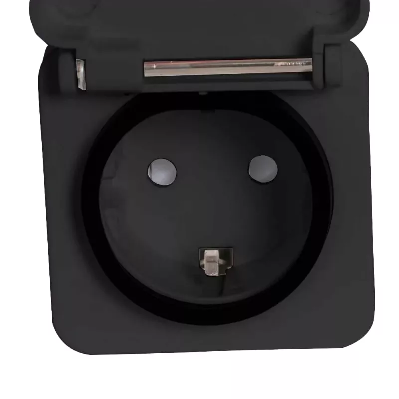 Enchufe inteligente Denver PLO-108 negro exterior IP44 con cable inalámbrico