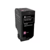 Lexmark 74C2HM0 Cartucho de tóner de retorno, magenta, alto rendimiento