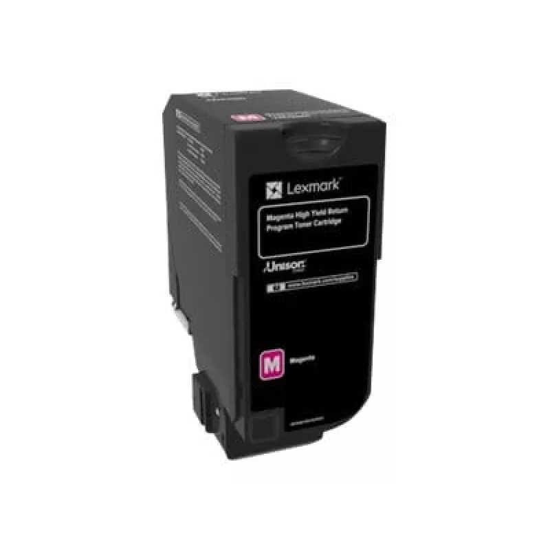 Lexmark 74C2HM0 Cartucho de tóner de retorno, magenta, alto rendimiento