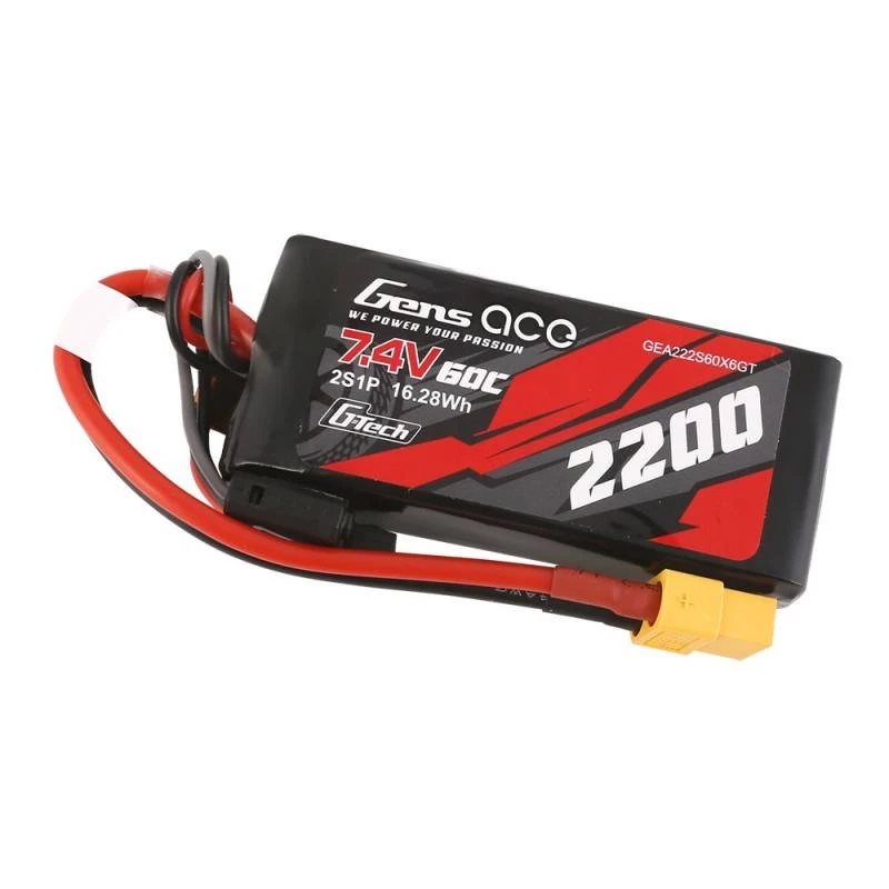 Batería Gens ace G-Tech 2200mAh 7,4V 60C 2S1P LiPo
