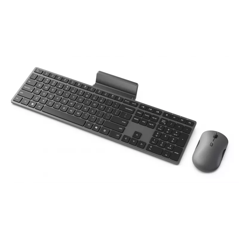 Set inalámbrico de teclado y ratón Lenovo 700 Modern Multi-Device – distribución inglés US, Bluetooth, gris Luna