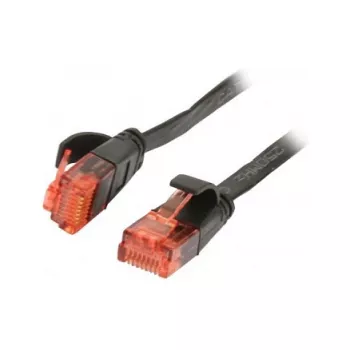 Cable de red RJ45 - CAT6 250 MHz - 5 m negro - UTP (U/UTP) - PVC - plano - Synergy 21 -