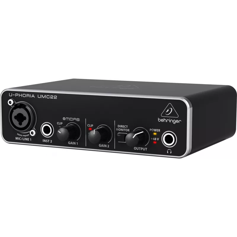 Behringer UMC22 Equipo musical complementario Preamplificador para conciertos/estudio