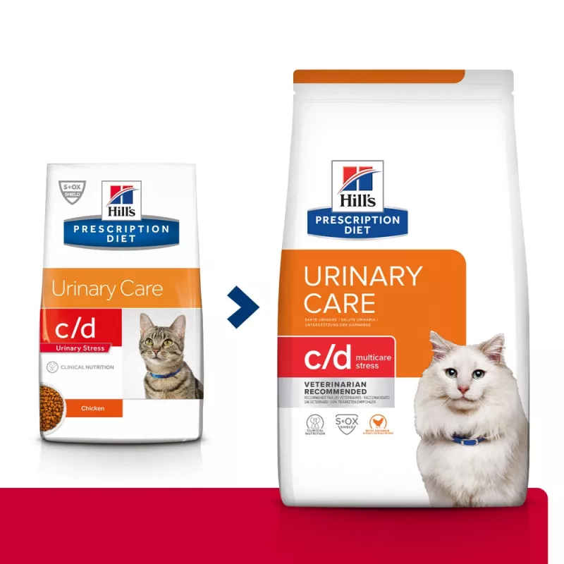 HILL'S PRESCRIPTION DIET Feline c/d Multicare Stress pienso para gatos pollo 1,5 kg