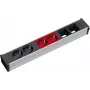 Unidad de distribución de energía Bachmann 912.025 4 tomas AC negro rojo