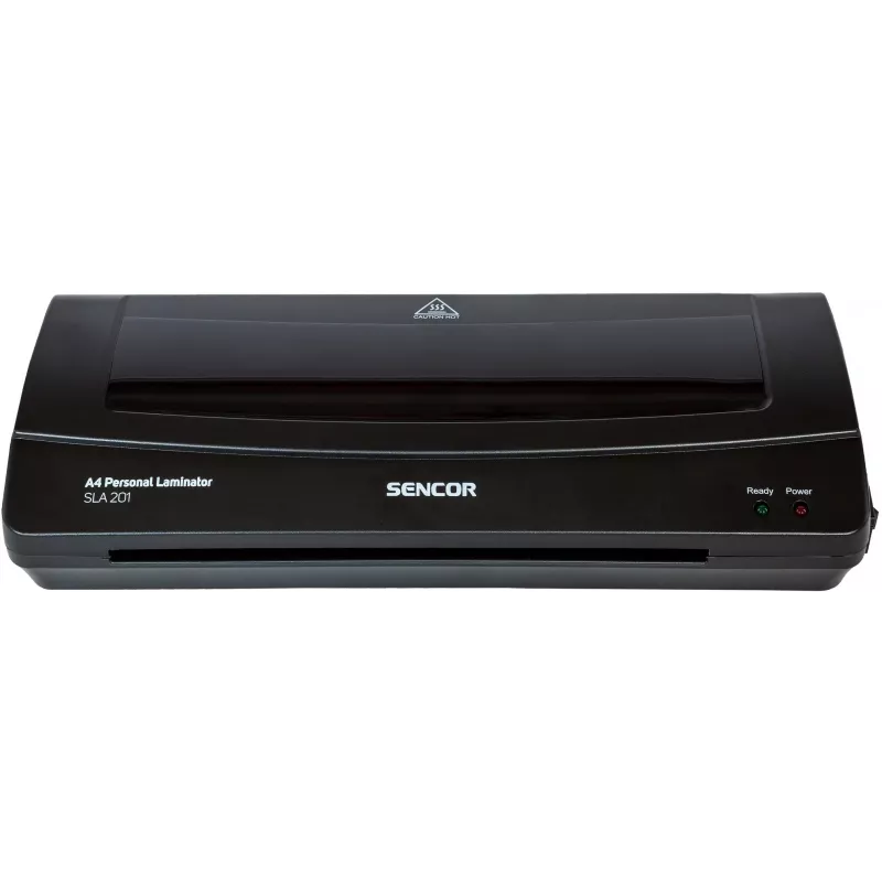 Plastificadora SENCOR SLA 201 A4, 2x75–2x125 µm fundas, calor/frío, doble rodillo, 250 mm/min