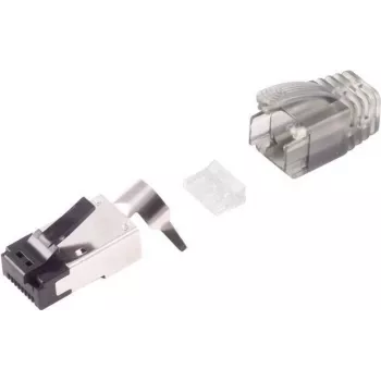 Conector macho RJ-45 negro plata S/CONN 08-02050