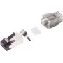 Conector macho RJ-45 negro plata S/CONN 08-02050