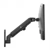 Maclean MC-458 soporte de pared para monitor, muelle de gas, altura regulable, 17-27 pulgadas, hasta 7 kg, VESA 75x75/100x100, negro