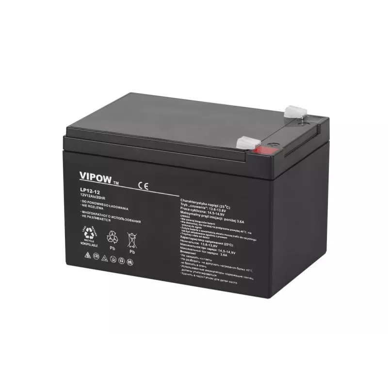 Batería de plomo-ácido sellada VIPOW BAT0216 12V 12Ah