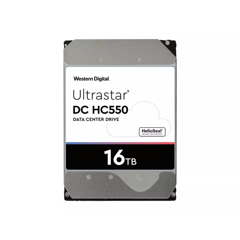 WD Ultrastar DC HC550 WUH721816AL5204 - Disco duro - 16TB - interno - 3.5 (8,9 cm) - SAS 12Gb/s - 7200 rpm - Búfer: 512MB (0F38357)