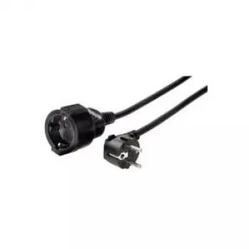 Hama 00047869 cable alargador 3 m 1 toma de corriente AC negro
