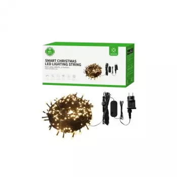 WOOX R5170 Iluminación navideña inteligente Wi-Fi 40 metros, 400 LEDs, 230 lúmenes, blanco cálido con función de regulación y sonido