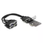 Adaptador RS-232 VGA interno DeLOCK 66324 PCIe conector hembra negro
