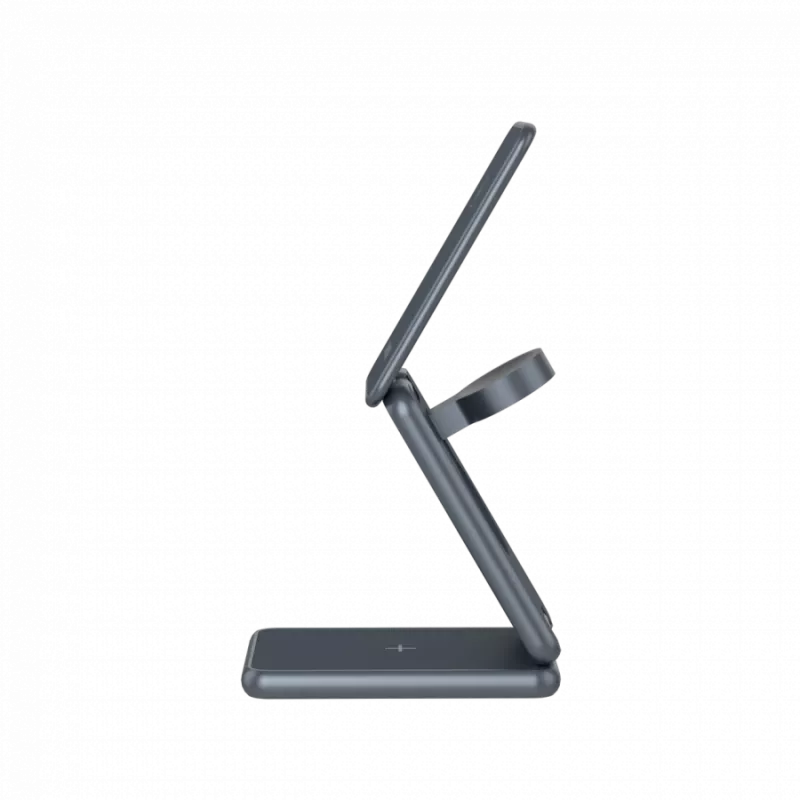 Cargador inalámbrico plegable CANYON OnCharge 309 15W 3en1 metal