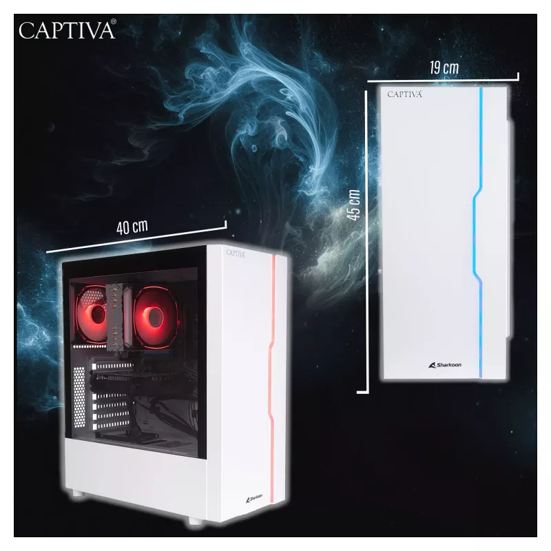 Ordenador Captiva CAPTIVA PC Advanced Gaming R92-912 Ryzen 7 5700X 32GB SSD 1TB RTX5060 8GB Windows 11 Home 64-bit