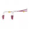 Synergy 21 Cable de parcheo de fibra óptica de 2 fibras 2 m LC-LC 50/125 µm OM4 AD 2 mm funda flexible de protección contra dobleces - Fibra multimodo - 2 m