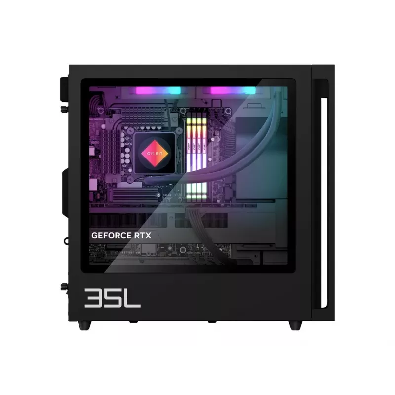 HP OMEN 35L Gaming Desktop GT16-0008ny AMD Ryzen 7 8700G 16GB 1TB RTX 4070 Super 12GB Negro y panel de cristal negro W11H