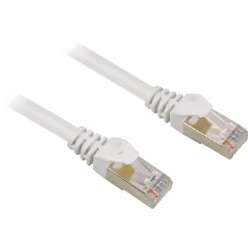 Cable de parcheo conector RJ45 > conector RJ45 CAT.6 S/FTP (blanco, 1,5 metros)