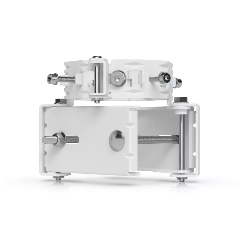 Ubiquiti UACC-Wave-AP-Micro-Mount soporte de montaje en poste para 4 Wave AP Micro, acero inoxidable, poste de 25–76 mm, blanco