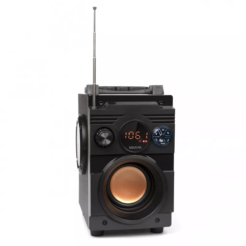 Squeak Bassblaster Altavoz Bluetooth 5.1, radio FM, reproductor MP3 SQ1001