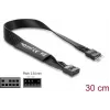 Cable paralelo DELOCK 86052, 9 pines a 9 pines, negro, longitud 0,3 m