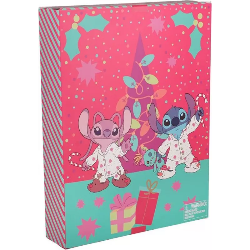 Calendario de adviento Paladone Stitch Stationery 24 días con 24 artículos de papelería únicos