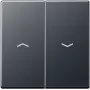 Panel de control de pared Jung A 595 BF P ANM, negro, modelo A595BFPANM
