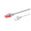 Cable de red DIGITUS CAT6 U-UTP fino, 3 m, gris