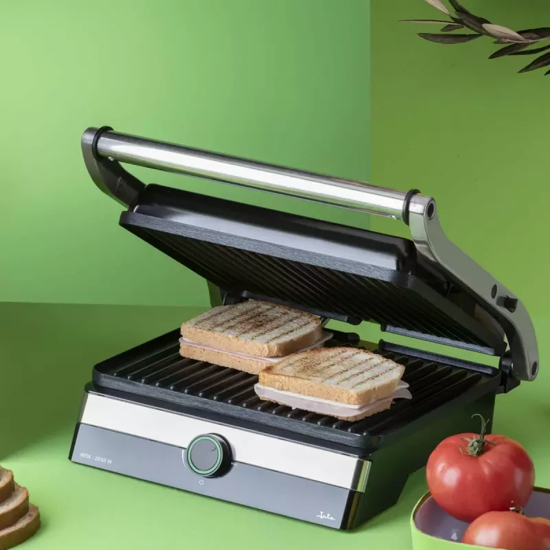 Parrilla eléctrica Jata JEGR1596 2000W con superficie antiadherente