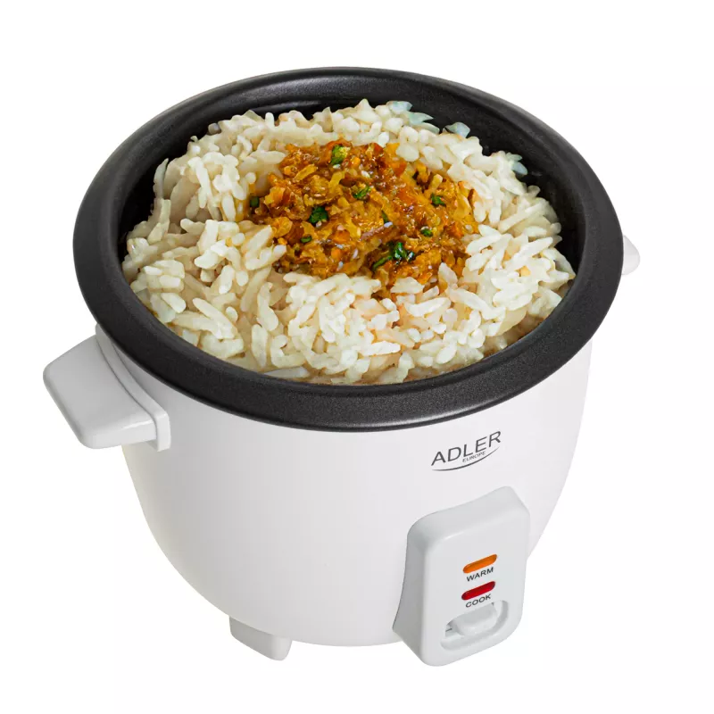 Adler AD 6418 olla arrocera negra, acero inoxidable 1000 W
