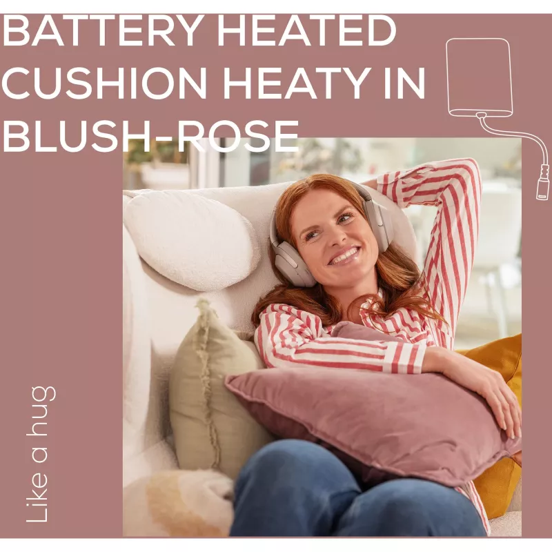Beurer HK 77 Heaty blush-rose funda de terciopelo lavanda (20074)