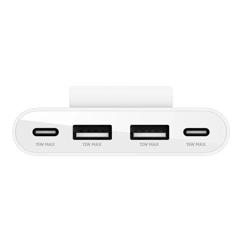 Hub USB Type-C Belkin BUZ001bt2MWHB7 2 m blanco