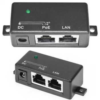 Inyector PoE Extralink 1 puerto 100 Mbit/s RJ45