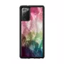 Funda protectora iKins para Samsung Galaxy Note 20 – motivo flores acuáticas negra