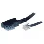 S/CONN 3m TAE-N - RJ12 Negro Transparente ShiverPeaks