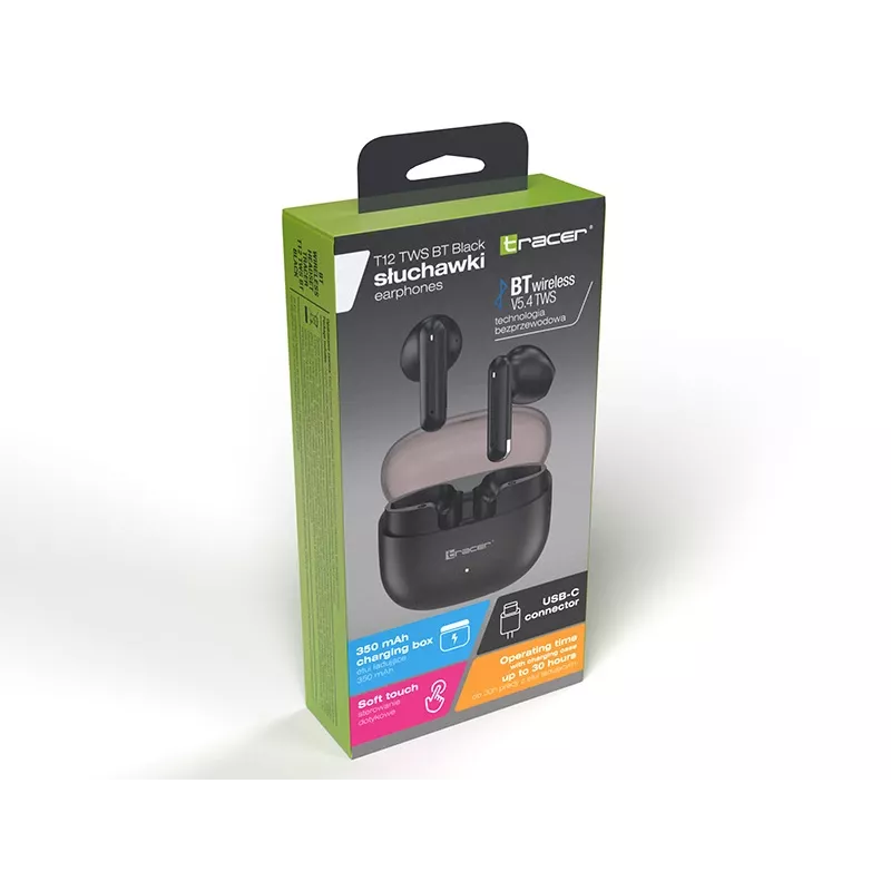 Tracer 47783 T12 TWS BT negro