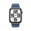 Apple Watch SE GPS 40mm Caja de aluminio plateada con correa deportiva Denim