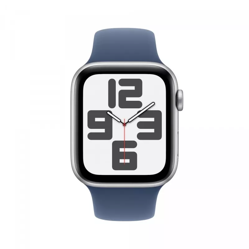 Apple Watch SE GPS 40mm Caja de aluminio plateada con correa deportiva Denim
