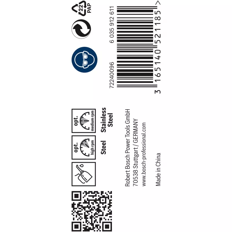 Bosch PRO Stainless Steel HSS-Co broca helicoidal, Ø 4,5 mm, 10 uds.