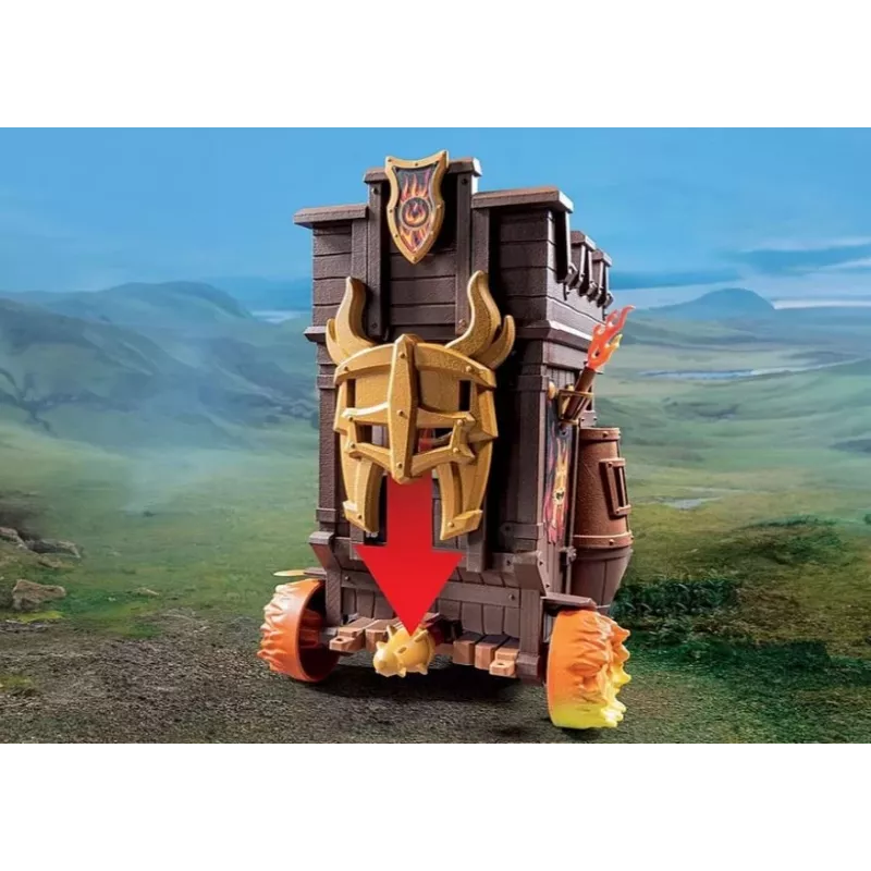 Set de figuras Novelmore 71643 carro de combate con cañón de fuego