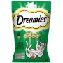 Snacks para gatos Dreamies con hierba gatera 60 g – snacks de carne crujientes y del tamaño de un bocado, 22% proteína, 22% grasa, 2% fibra bruta