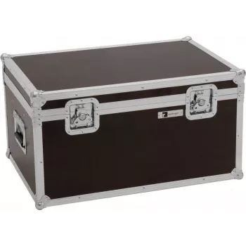 Flightcase Roadinger para 4x LED 4/7C-12 Silent slim spot — maletín protector para 4 focos