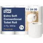 Papel higiénico Tork Premium Extra Soft Conventional T4 — rollos de 4 capas 9,7 cm x 19,1 m, paquete de 6